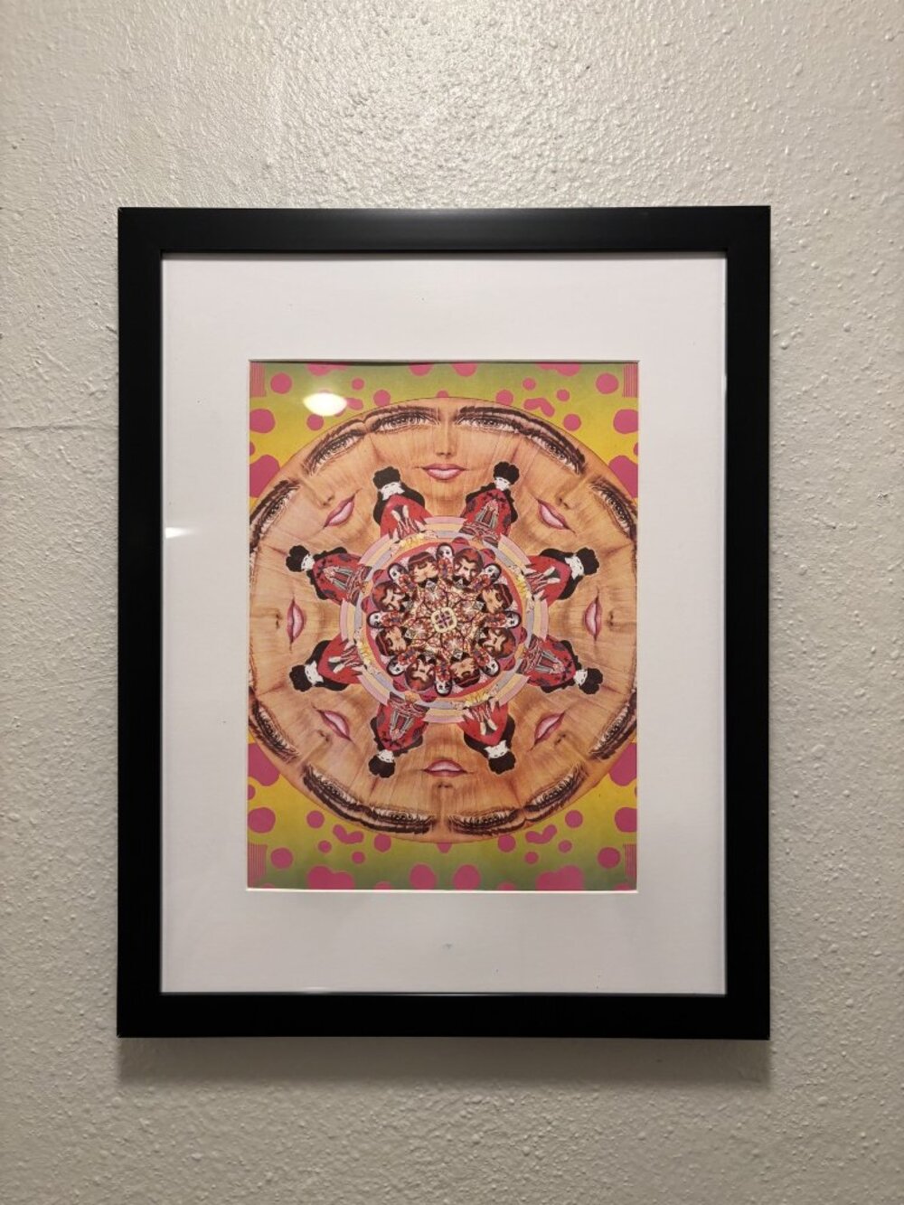 Peter Max Framed 8.5x11 Inch Art Print - Kaleidoscopic Lips